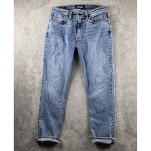 Revtown Jeans Mens Size 31X30 Blue Automatic Blue Straight Stretch Selvedge
